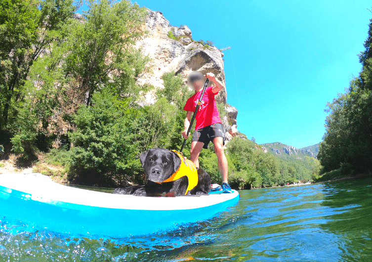 Stand-up paddle sur les eaux calmes de l’Hérault
