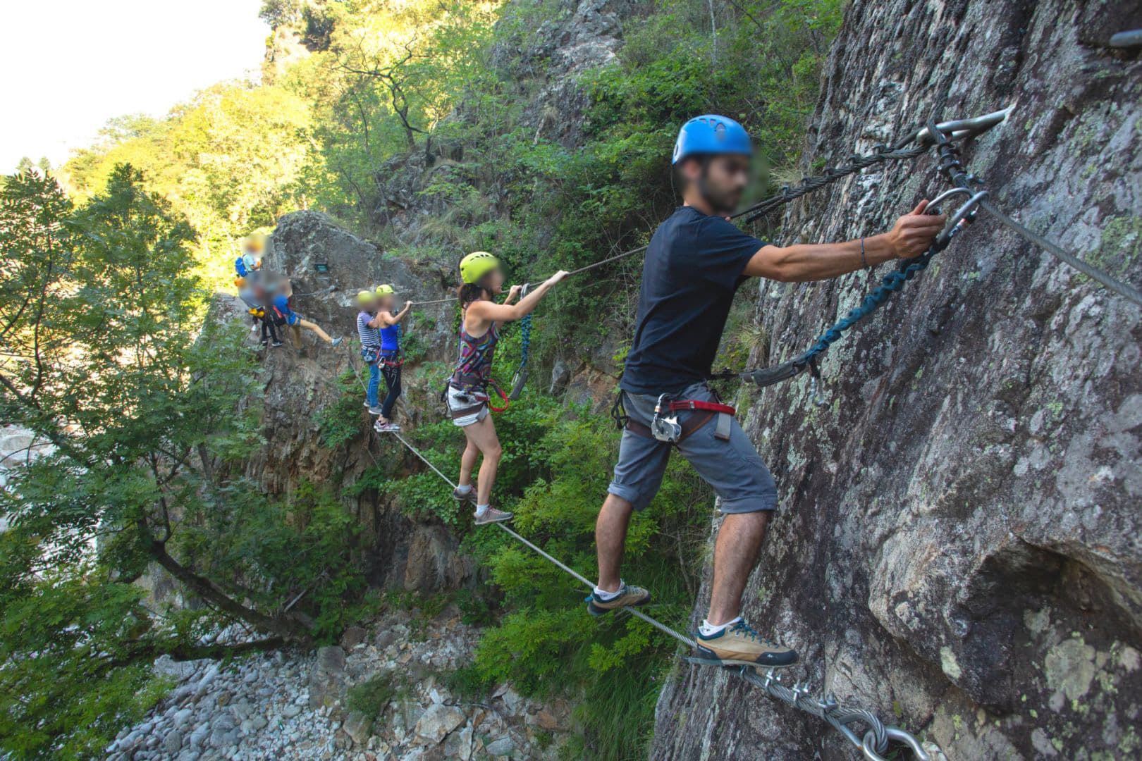 La via ferrata du Thaurac, au-dessus de la vallée de l’Hérault