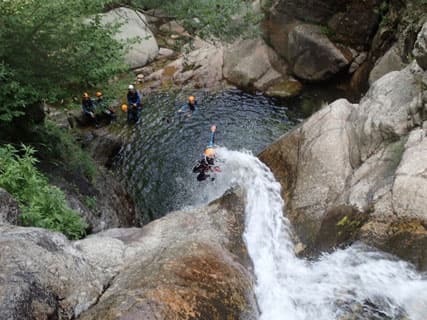 Canyoning dans les gorges des Cévennes méridionales